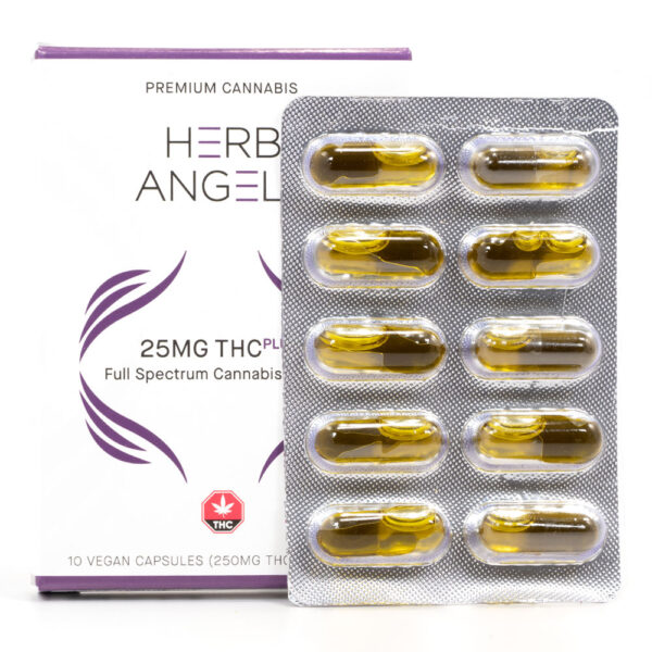 500mg THC Plus Capsules Herb Angels EU