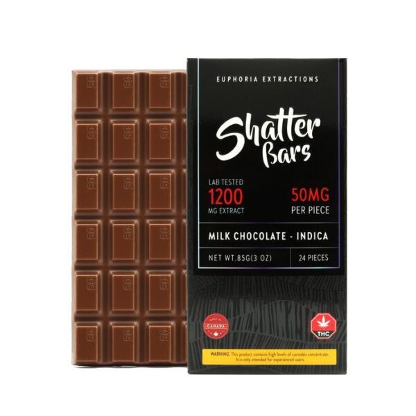 Sativa Vegan Dark Chocolate Shatter Bar – 1200mg EU